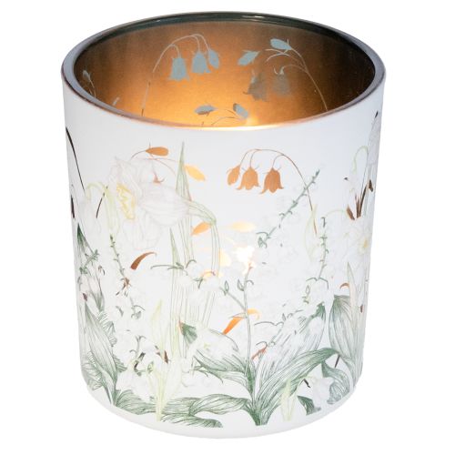 Artikel Deko Windlicht Glas 8cm mit Blätterdesign im 4er-Set – Stilvolle Wohnaccessoires