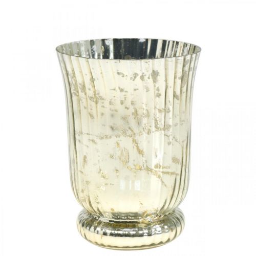 Floristik21 Windlicht Glas Teelichthalter Teelichtglas Ø14,5cm H20cm