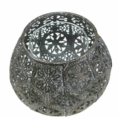 Windlicht Orient Antik Silber Ø13cm H9,5cm