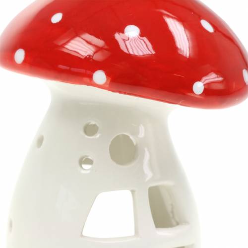 Windlicht Fliegenpilz Ø10cm H13,5cm 2St