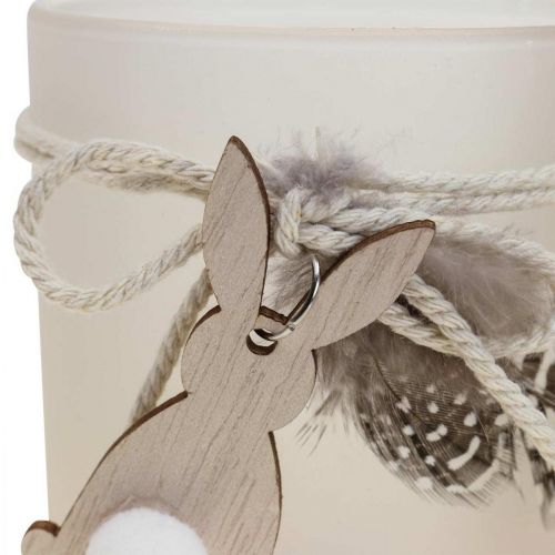 Windlicht Glas Teelichthalter Ostern Ø8cm H9cm 2St
