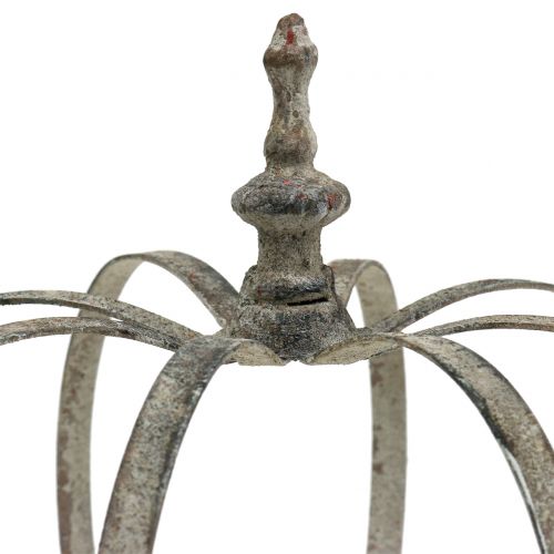 Floristik21 Windlicht Krone Antik Ø20cm H23cm