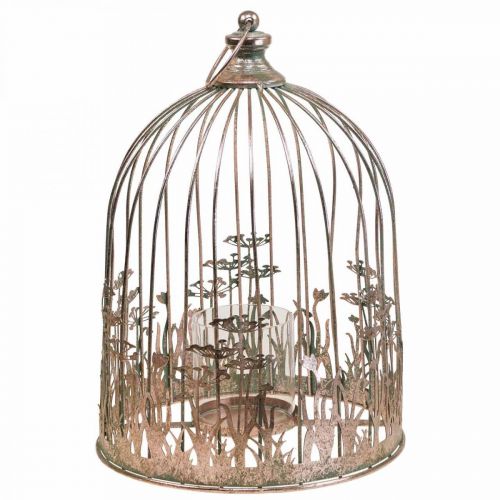 Floristik21 Windlicht Metall Hängedeko Ø29/23,5cm Vogelkäfig Deko 2er-Set