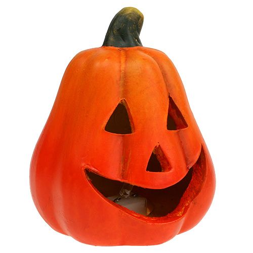 Floristik21 Windlichter Kürbis mit LED Orange 10cm 4St
