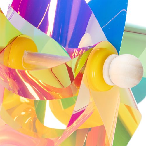 Artikel Farbenfrohes Gartenwindrad 75 cm – Bunte Dekoration für Balkon und Terrasse