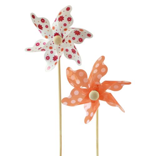 Floristik21 Windrad Gartendeko Windmühle Gartenstecker Ø8,5cm 20 St