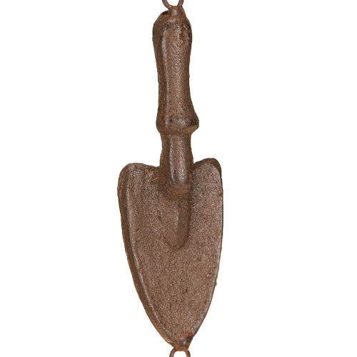 Artikel Windspiel Glocke Gusseisen Garten-Deko Nostalgisch Ø13cm H76cm Braun