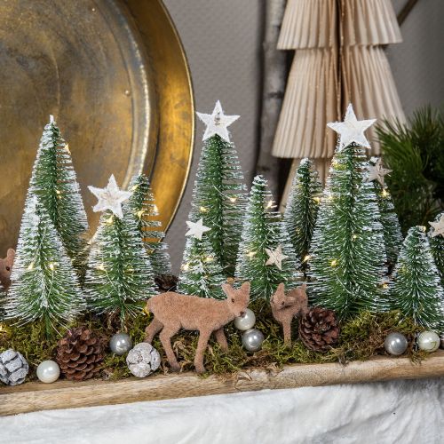 Floristik21 Winterwald Deko Winterdeko Tischdeko Weihnachten 46×15cm