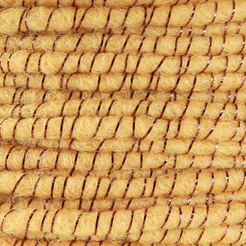 Artikel Wollfaden mit Draht Filzschnur Glimmer Gelb Bronze Ø5mm 33m