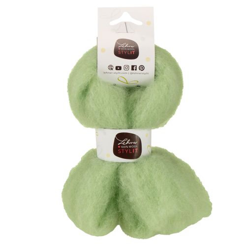 Artikel Bastelwolle Hellgrün 2m – Weiche Deko- und Filzwolle für Floristik und Handarbeitsprojekte