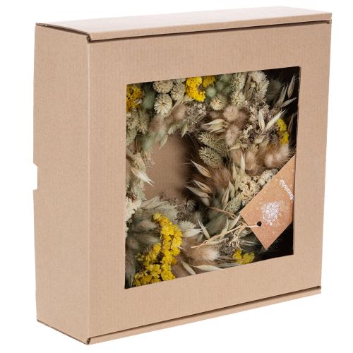 Artikel Trockenblumenkranz aus Naturmaterialien, Ø 25 cm, Tisch- und Wanddekoration innen