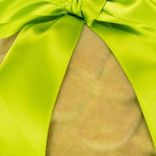 Künstliche Zapfen-Anhänger beflockt mit Geschenkband und Schleife 23cm Grün 3 Stück | Floristik21.de