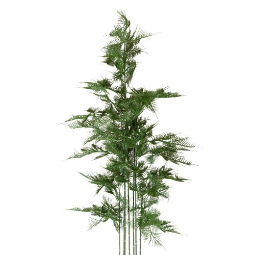 Künstlicher Bambusbaum 132 cm Grün mit Schwarzem Topf | Floristik21.de