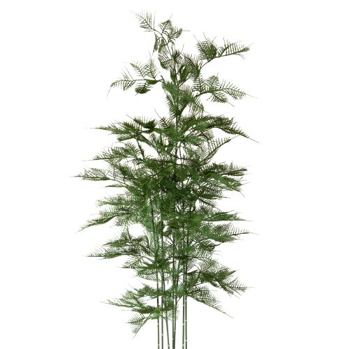 Künstlicher Bambusbaum 132 cm Grün mit Schwarzem Topf | Floristik21.de