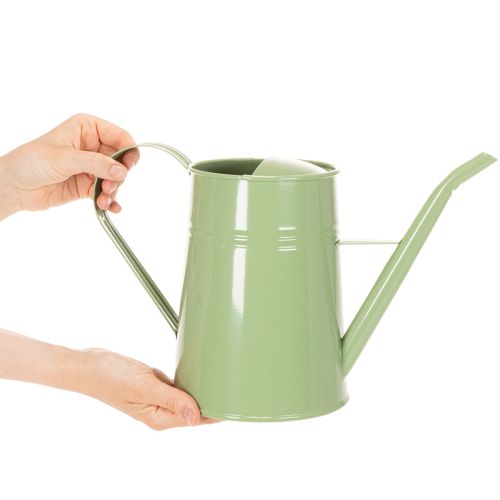 Zimmergießkanne Vintage Metall Mintgrün 1,7L Deko-Vase Retro Design H23cm | Floristik21.de