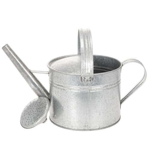 Zink-Gießkanne Vintage Deko 27cm - Pflanzkanne für Garten und Terrasse, Metall Blumenkübel | Floristik21.de