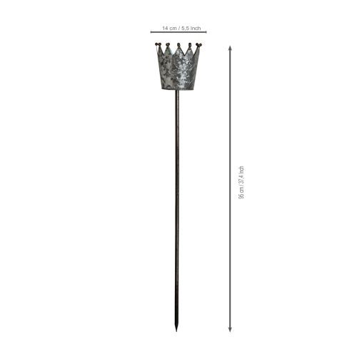 Dekokrone Metall 95cm mit Stab für Pflanzgefäße und Beete | Floristik21.de