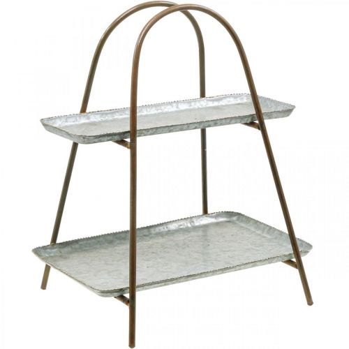 Floristik21 Etagere Vintage Deko Tablett Tischregal Metall H47cm