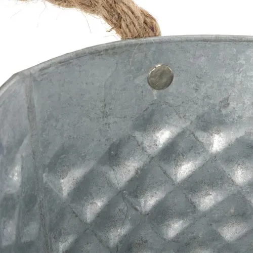 Zinkschale groß oval 31cm x 20cm H15cm | Floristik21.de