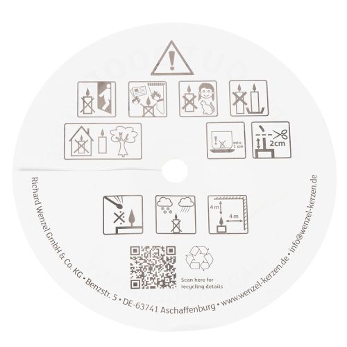 Artikel Zink-Kerze im Eimer 15x10cm Outdoor-Dekoration Terrasse Balkon