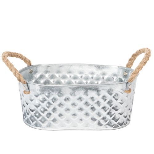 Zinkschale oval 23cm x 12cm H10,5cm einkaufen | Floristik21.de