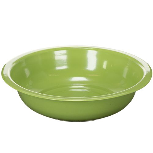 Pflanzschalen 29 cm aus Metall in Grün 2er-Set für stilvolle Dekoration