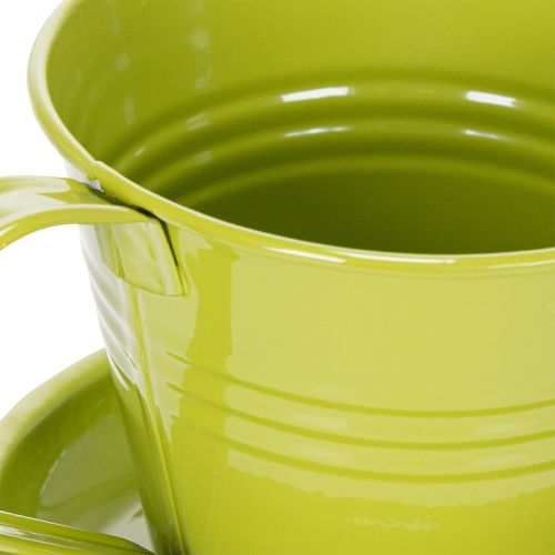 Artikel Pflanztopf Tasse aus Metall 11 cm im 6er-Set für kreative Dekoideen