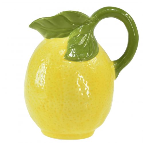 Artikel Zitronenvase Keramik Deko Krug Zitronen Gelb H18,5cm