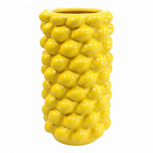 Floristik21 Zitronenvase Vase Zitronen Gelb Sommerdeko Ø15cm H30cm