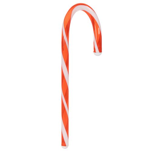 Künstliche Zuckerstange aus Kunststoff Rot-Weiß 35 cm 3er-Set für Dekoration