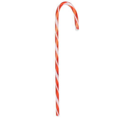 Künstliche Zuckerstange aus Kunststoff 60cm Rot-Weiß 3er Set für Innenbereiche