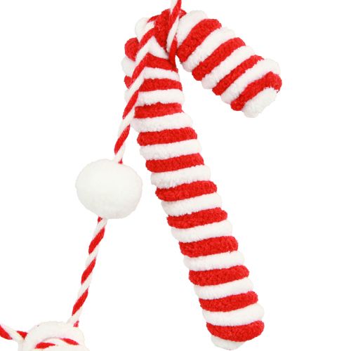 Artikel Zuckerstangen Girlande Weihnachten Rot Weiß L120cm Deko