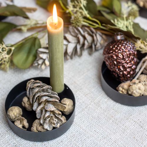 Zypressenzapfen Natur, Weihnachtsdeko, Bastelzapfen vergoldet Ø2–3cm H2,5–3,5g 330g