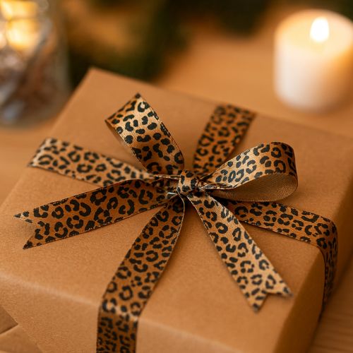 Leopardenmuster Geschenkband