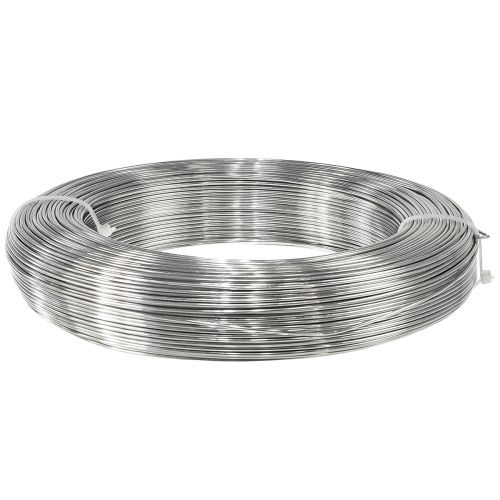Floristik21 Basteldraht Silber Aludraht Dekodraht Ø1,5mm 1000g