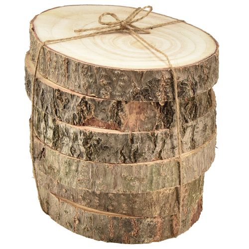 Artikel Paulownia Holzscheiben für Dekoration Ø12-14cm - 6er Set Natürlich & Vielseitig