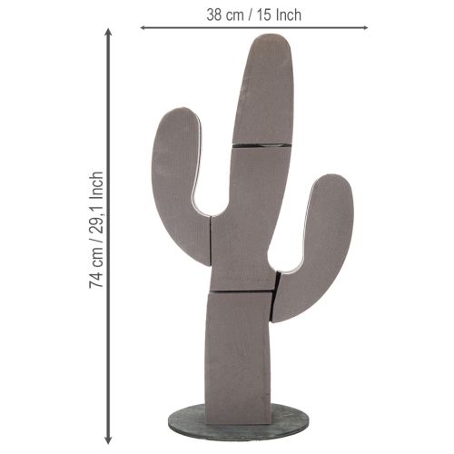 Artikel Steckschaum Figur Kaktus Schwarz 38cm x 74cm