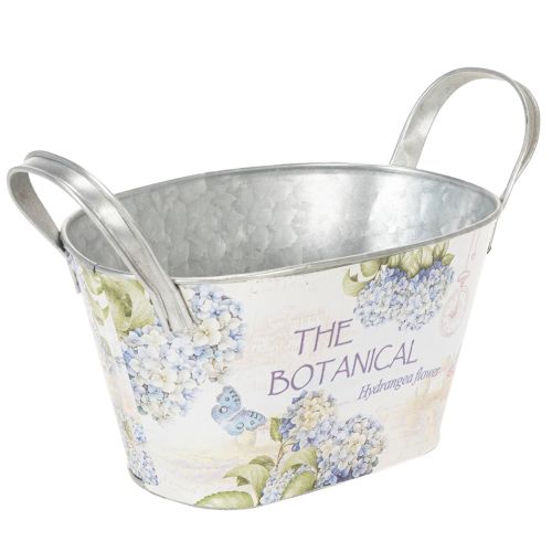 Blumenschale mit Griffen Hortensien Metall 26×13×14,5cm einkaufen | Floristik21.de