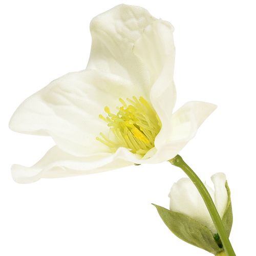 Artikel Weiße Christrosen Kunstblumen für festliche Weihnachtsdekoration, 37cm 2St