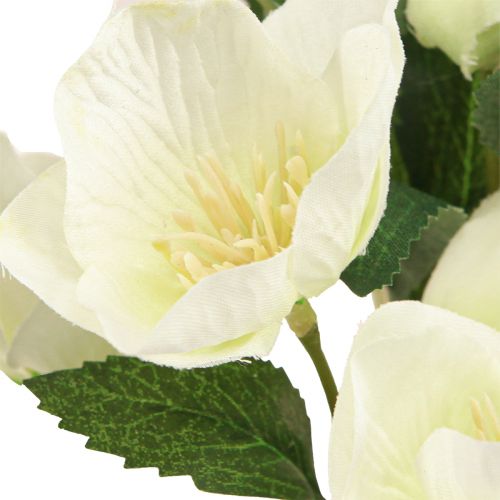 Artikel Christrosenstrauß 39cm Creme
