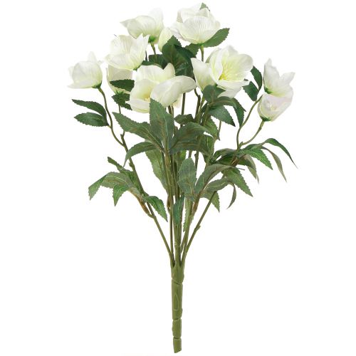 Artikel Christrosenstrauß 39cm Creme