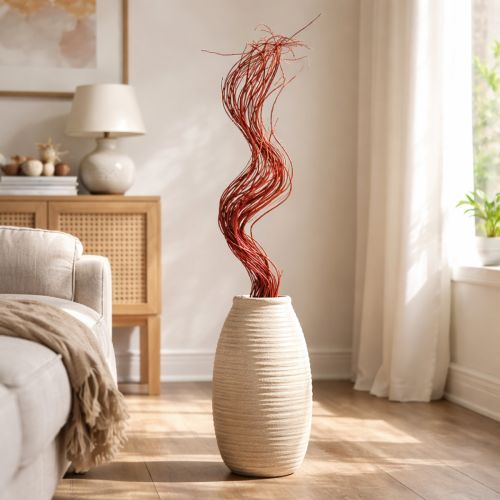 Artikel Getrockneter Korkenzieherweiden-Zweig 80cm für Floristik und Dekoration