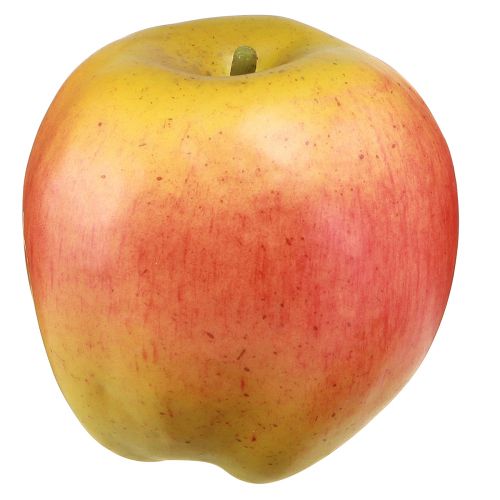 Floristik21 Deko Apfel Gelb und Rot Deko Obst Lebensmittelattrappe Ø9cm