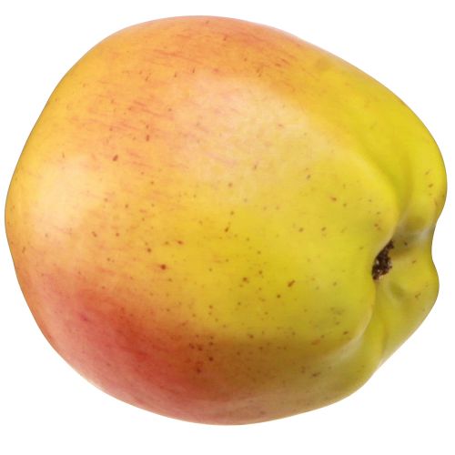 Artikel Deko Apfel Gelb und Rot Deko Obst Lebensmittelattrappe Ø9cm