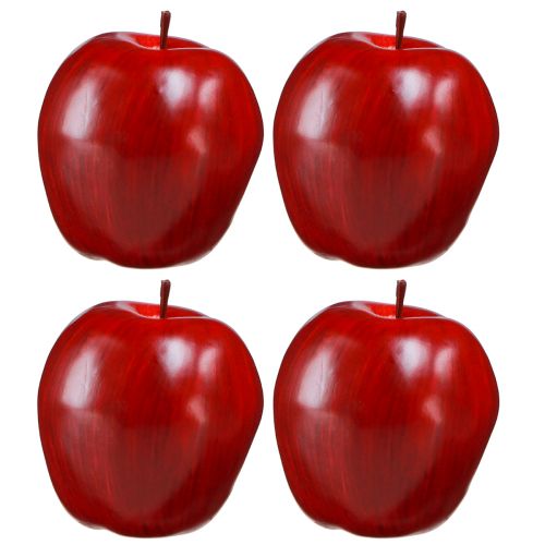 Artikel Deko Apfel Rot Kunstobst Red Delicious Ø8cm H9,5cm 4er-Set