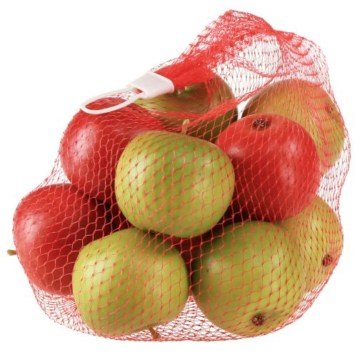 Artikel Deko Äpfel Rot & Grün Künstliches Obst Set - 12 Stück Ø5,5cm H5cm für vielseitige Arrangements