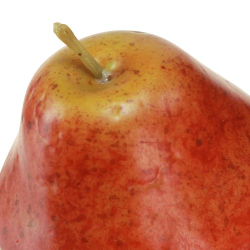 Artikel Rote Deko-Birnen im Netz, Attrappe, Kunstobst, 6er-Set, Ø5,5cm H6,5cm