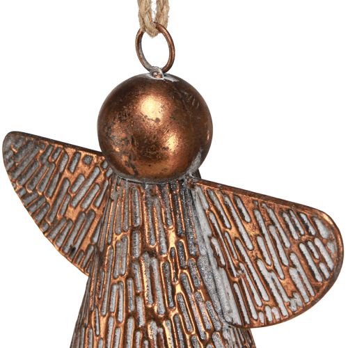 Artikel Deko Glocke Schutzengel Metall Bronze 19,5x12x19 cm - Engelglocke für Heimdeko