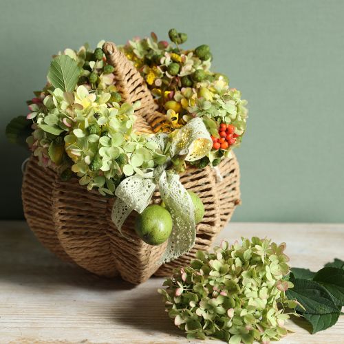 Floristik21 Naturbelassener Deko-Kürbis aus Bast Ø25cm – Vielseitige Herbstdeko für ein gemütliches Ambiente