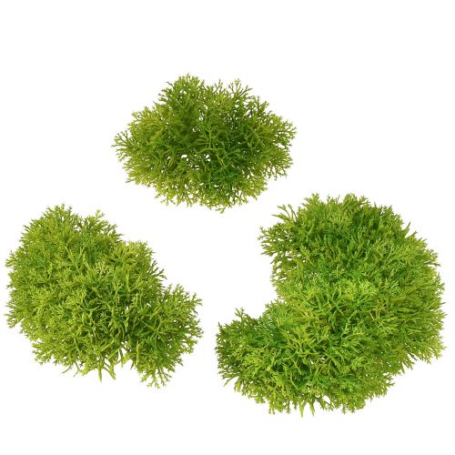 Artikel Deko Moos künstlich Grün – Moospolster Set in 10/12/14cm für Floristik und kreative Raumgestaltung